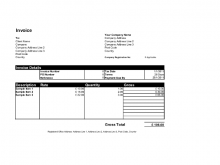 74 Visiting Limited Company Invoice Template Excel PSD File by Limited Company Invoice Template Excel