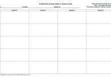 74 Visiting Primary School Weekly Planner Template Formating for Primary School Weekly Planner Template