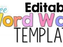 75 Adding Template For Word Wall Cards Layouts for Template For Word Wall Cards