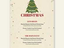 75 Blank Christmas Menu Card Template Free for Ms Word with Christmas Menu Card Template Free