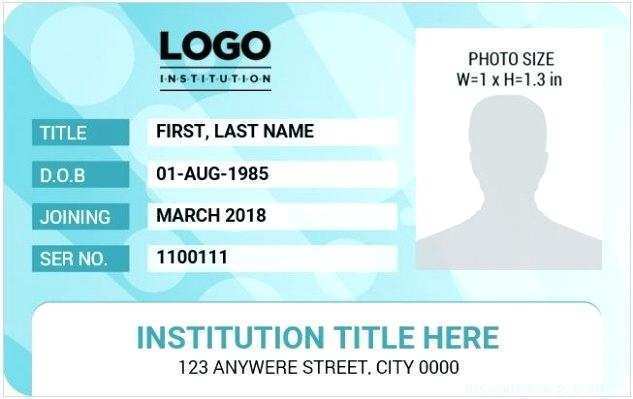 Editable Photo ID Card Template Printable ID Badge Canva Lupon gov ph