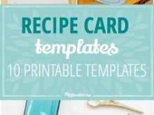 5X7 Recipe Card Template Free