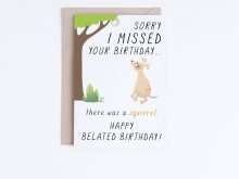 75 Create Belated Birthday Card Template Templates for Belated Birthday Card Template