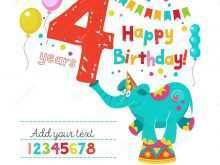 75 Create Elephant Birthday Card Template in Word by Elephant Birthday Card Template