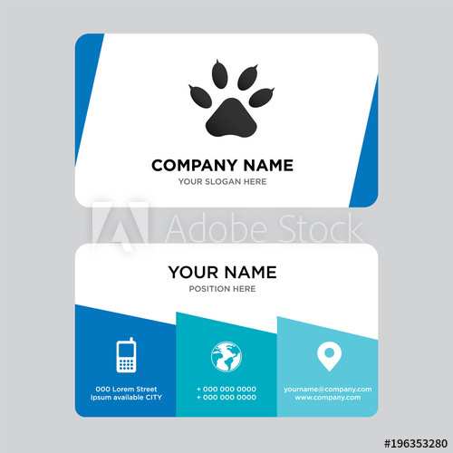 75 Creating Business Card Template Paw Print in Photoshop by Business Card Template Paw Print