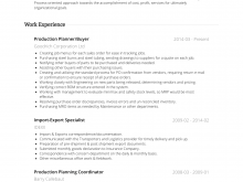 75 Creating Production Planner Cv Template With Stunning Design by Production Planner Cv Template