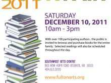 75 Creative Book Fair Flyer Template with Book Fair Flyer Template