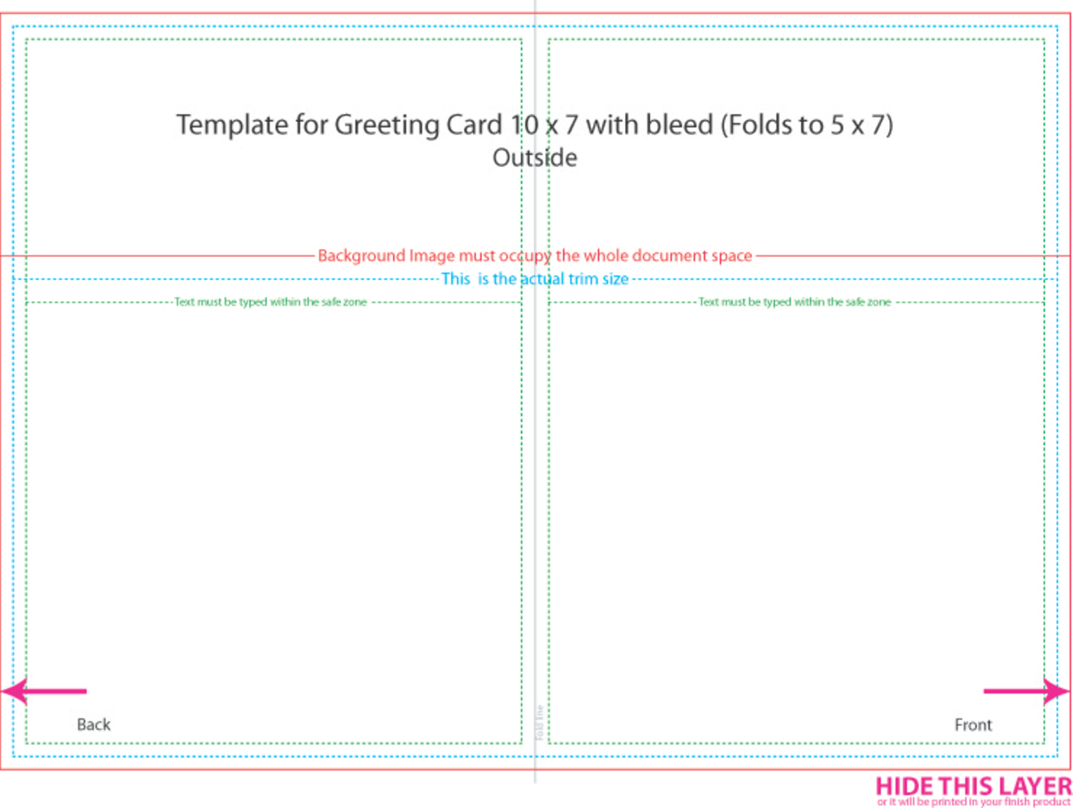 Greeting Card Template 5X7 Cards Design Templates