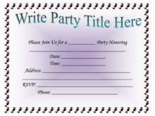 Wedding Card Template Word Document