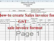 Tax Invoice Format Excel