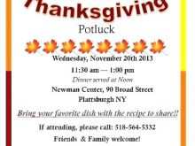 75 Customize Thanksgiving Potluck Flyer Template Free Download with Thanksgiving Potluck Flyer Template Free
