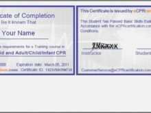 75 Format Cpr Card Template Printable Download by Cpr Card Template Printable