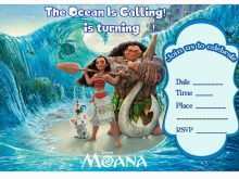 75 Format Moana Birthday Card Template For Free for Moana Birthday Card Template