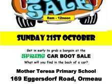 75 Free Car Boot Sale Flyer Template Layouts for Car Boot Sale Flyer Template