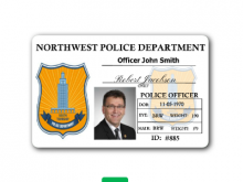 75 Free Printable Law Enforcement Id Card Template Formating for Law Enforcement Id Card Template