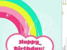 75 Free Printable Rainbow Birthday Card Template Now with Rainbow Birthday Card Template