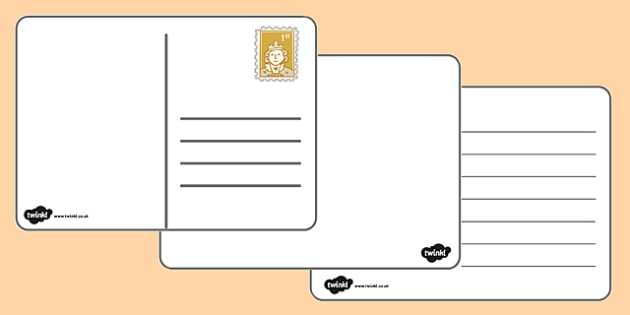75 How To Create Blank Postcard Template With Lines Maker with Blank Postcard Template With Lines