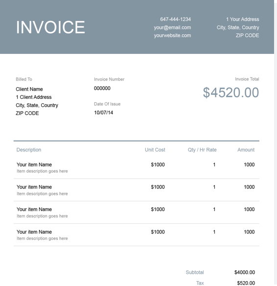 75 How To Create Generic Invoice Template Pdf With Stunning Design by Generic Invoice Template Pdf