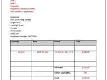 75 Printable Contractor Vat Invoice Template for Ms Word for Contractor Vat Invoice Template