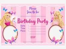 75 Report Birthday Card Template Barbie Photo for Birthday Card Template Barbie