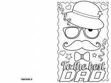75 Standard Father Day Card Templates To Colour Templates with Father Day Card Templates To Colour
