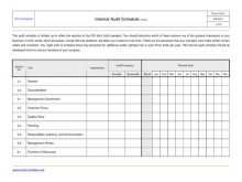 75 The Best Audit Plan Schedule Template Download by Audit Plan Schedule Template