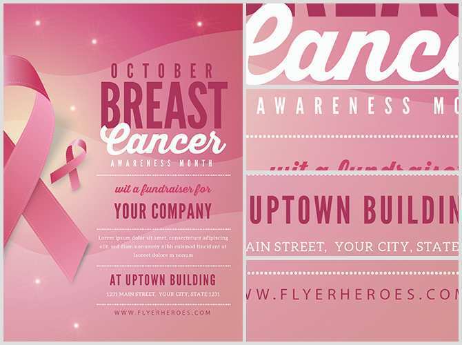 75 The Best Breast Cancer Flyer Template For Free for Breast Cancer Flyer Template