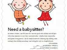 75 The Best Free Babysitting Templates Flyer Formating by Free Babysitting Templates Flyer