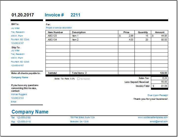 75 The Best Monthly Payment Invoice Template in Word for Monthly Payment Invoice Template