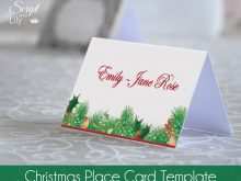 75 The Best Place Card Template Word Christmas For Free by Place Card Template Word Christmas