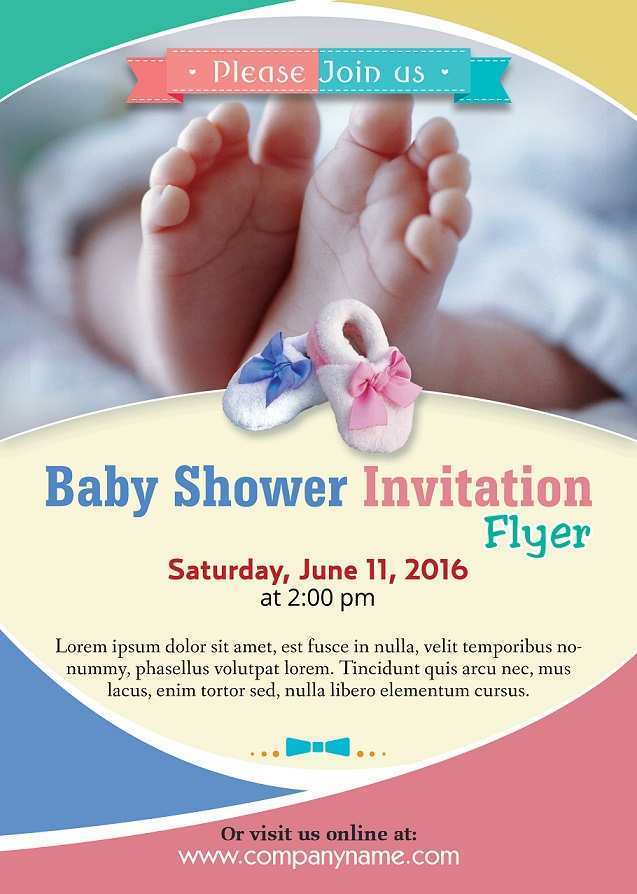 76 Baby Shower Flyer Templates Free Photo with Baby Shower Flyer Templates Free