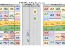 76 Best High School Class Schedule Template Formating for High School Class Schedule Template