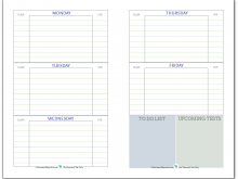 76 Blank School Planner Template Printable Maker with School Planner Template Printable