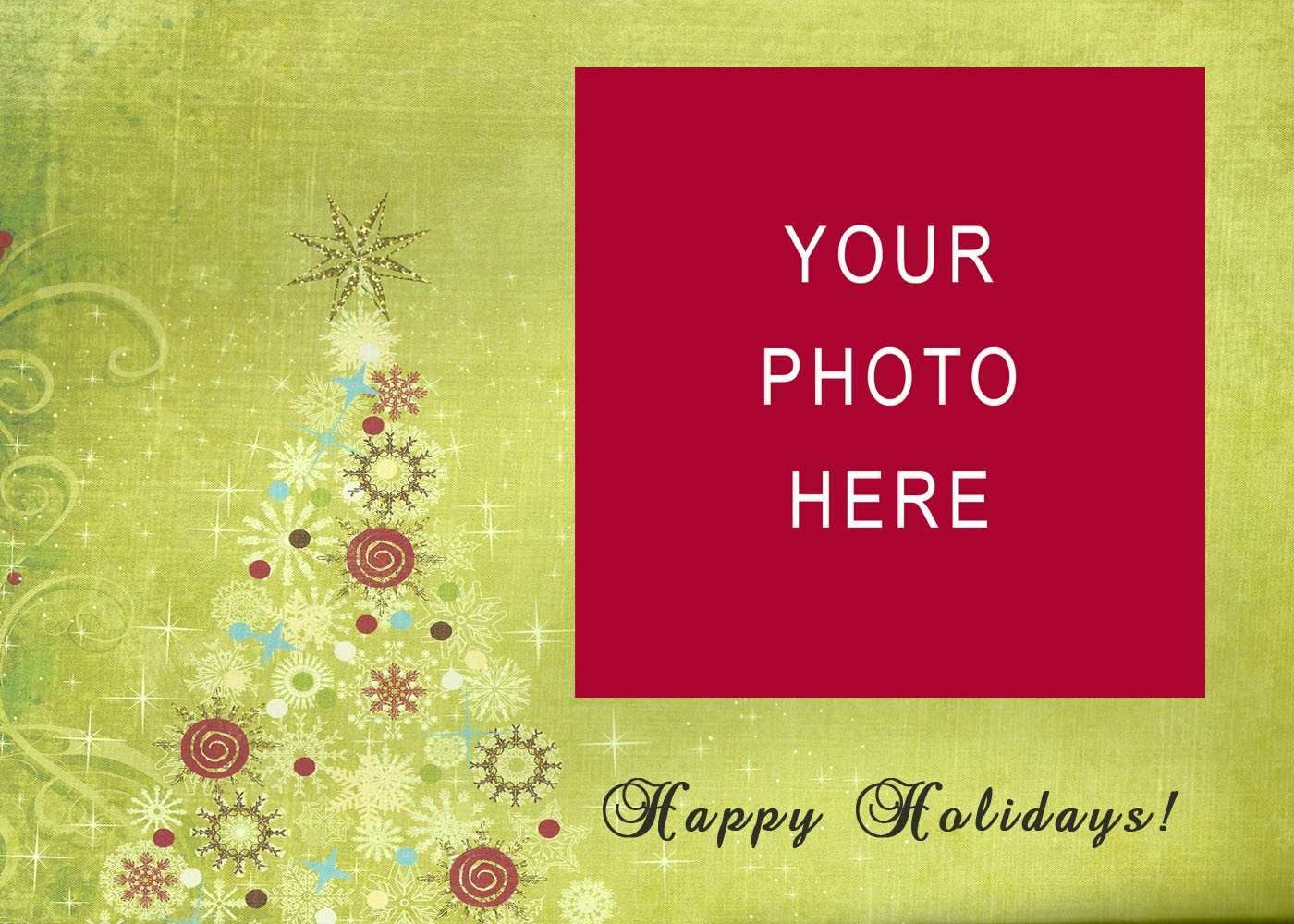 76 Create Photo Christmas Card Template Illustrator in Word by Photo Christmas Card Template Illustrator