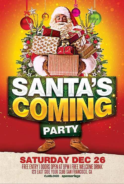 76 Creating Christmas Party Flyers Templates Free Download for Christmas Party Flyers Templates Free