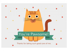 76 Creating Printable Cat Card Template For Free with Printable Cat Card Template