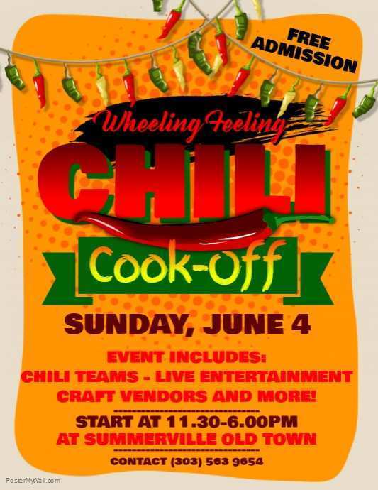 76 Creative Chili Cook Off Flyer Template Download for Chili Cook Off Flyer Template