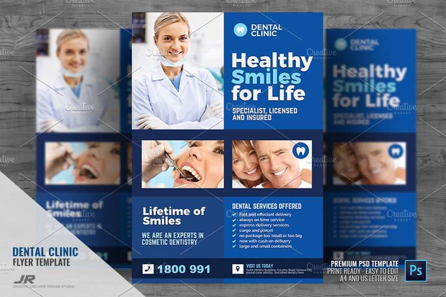 76 Creative Dental Flyer Templates in Photoshop with Dental Flyer Templates