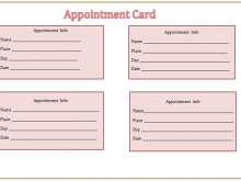 76 Creative Free Printable Appointment Card Template PSD File for Free Printable Appointment Card Template