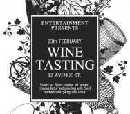 76 Creative Wine Tasting Event Flyer Template Free Maker for Wine Tasting Event Flyer Template Free