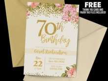 76 Customize Our Free 70Th Birthday Card Template Free in Photoshop with 70Th Birthday Card Template Free