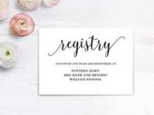76 Customize Our Free Free Printable Wedding Registry Card Template Maker with Free Printable Wedding Registry Card Template