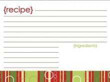 76 Customize Our Free Template For Christmas Recipe Card for Ms Word with Template For Christmas Recipe Card