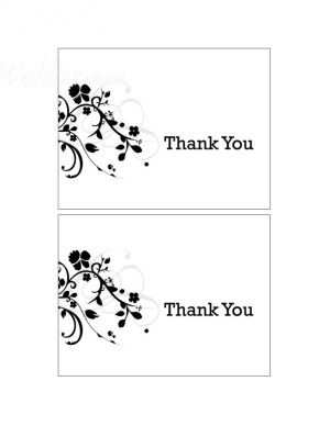 76 Format Free Thank You Card Template Black And White in Photoshop by ...