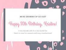 76 Free 30Th Birthday Card Template For Free with 30Th Birthday Card Template