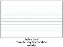 76 Free 4X6 Index Card Template Free Templates for 4X6 Index Card Template Free