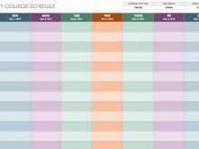 76 Free 7 Day Class Schedule Template Templates for 7 Day Class Schedule Template