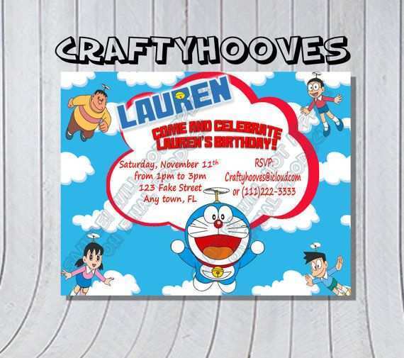 76 Free Doraemon Birthday Card Template For Free with Doraemon Birthday Card Template