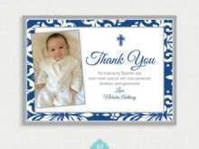 Christening Thank You Card Templates