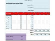 Time Card Excel Template Download